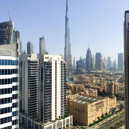 Luxury Studios With Burj Khalifa Or Canal View In Downtown - Marquise Square Tower Dubai Exterior photo